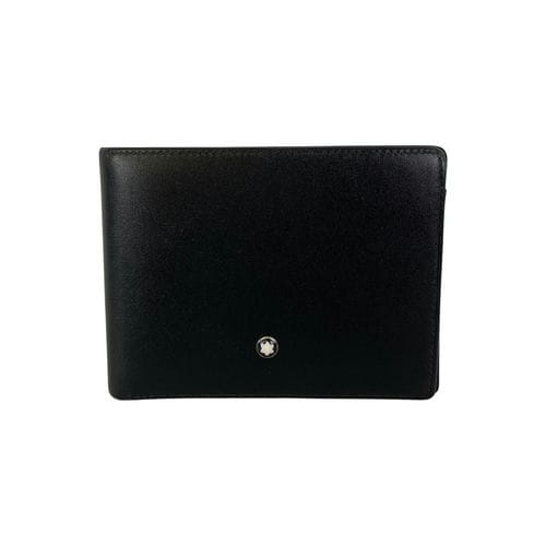 【環球桃園A8店】MONTBLANC/對折錢包//