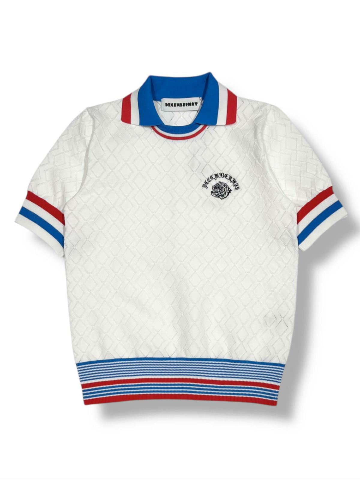 【DECEMBERMAY】Dia mesh knit polo _WOMEN  2-505-1008