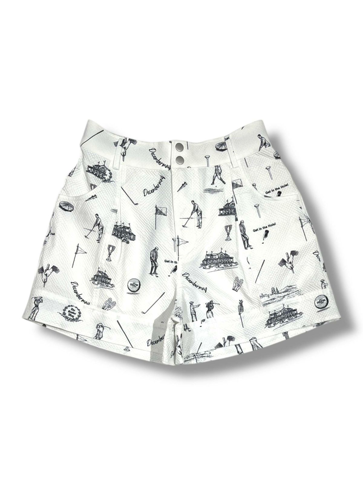 【DECEMBERMAY】Vintagegolf seersucker shorts_WOMEN 2-505-2112