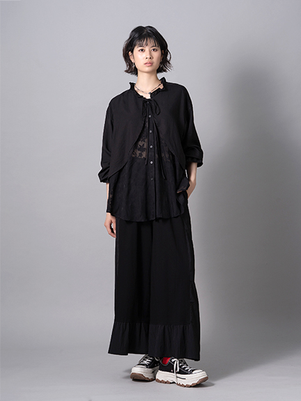 兩件式下擺刺繡衣(J051LA008CA) - JUJURY COLLECTION