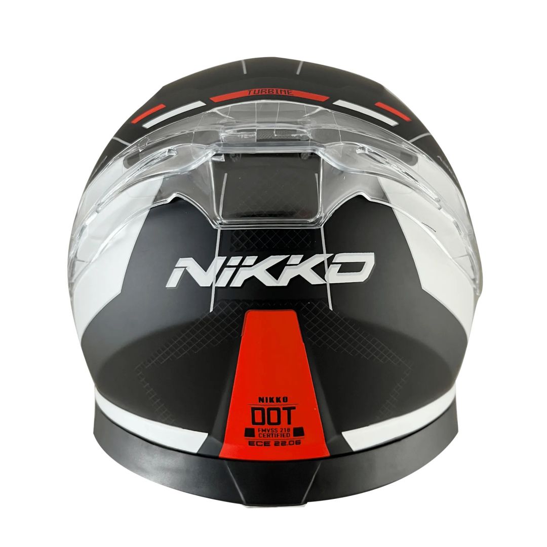 【透明鴨尾】Nikko N812 #1 進化觸發者 消光黑白橘  全罩式安全帽_2