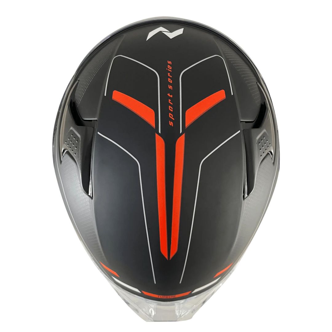 【透明鴨尾】Nikko N812 #1 進化觸發者 消光黑白橘  全罩式安全帽_4