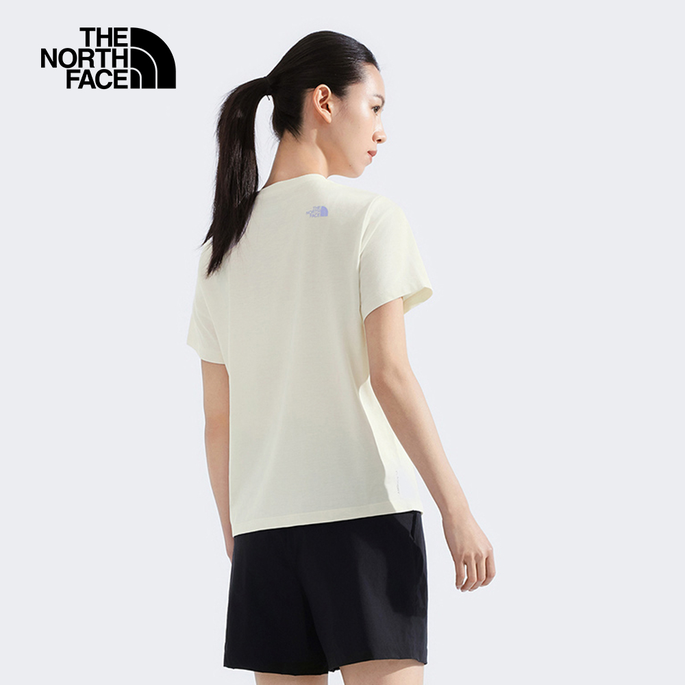 The North Face北面女款米白色吸濕排汗短袖T恤｜8CK9QLI_8