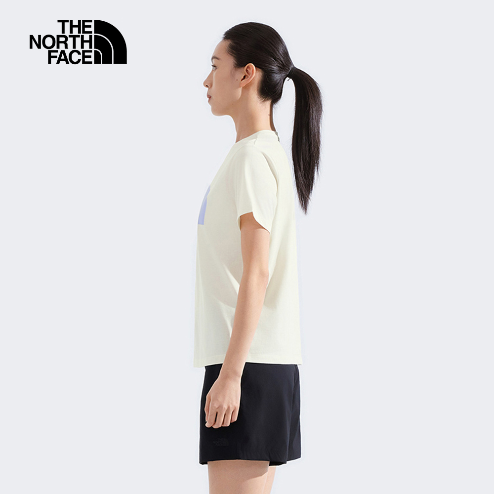 The North Face北面女款米白色吸濕排汗短袖T恤｜8CK9QLI_9