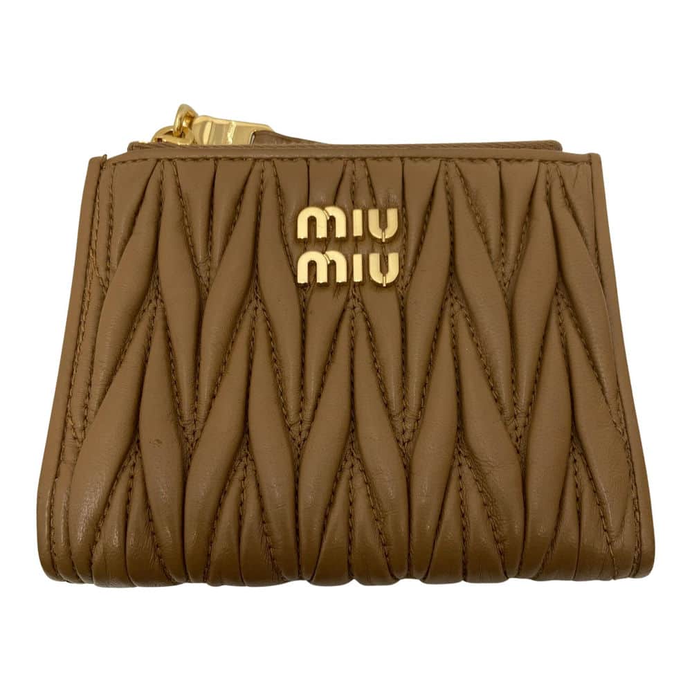【台北車站館前店】MIU MIU/對折錢包//245