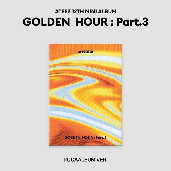 (親簽抽獎活動) ATEEZ - GOLDEN HOUR : PART.3 [12TH MINI ALBUM] (POCA ALBUM版)_0