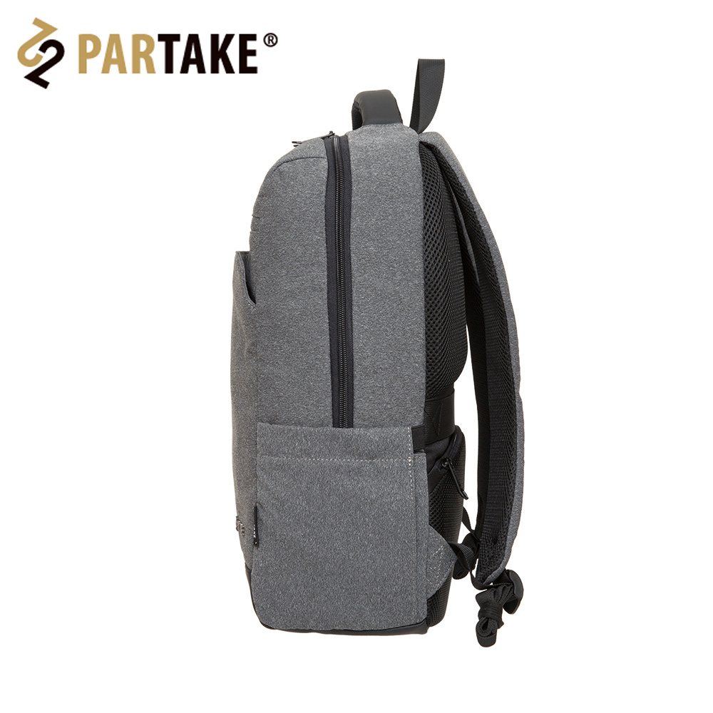 【618賺翻天-閃購1折起】網路限定-PARTAKE  F6-韓版15.6＂後背包-麻灰 PT21-F6-86GY_3