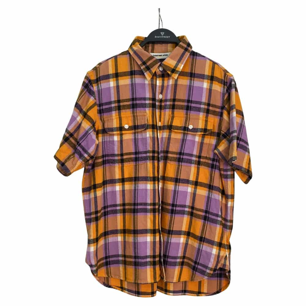 【環球屏東店】A BATHING APE/短袖襯衫/L/