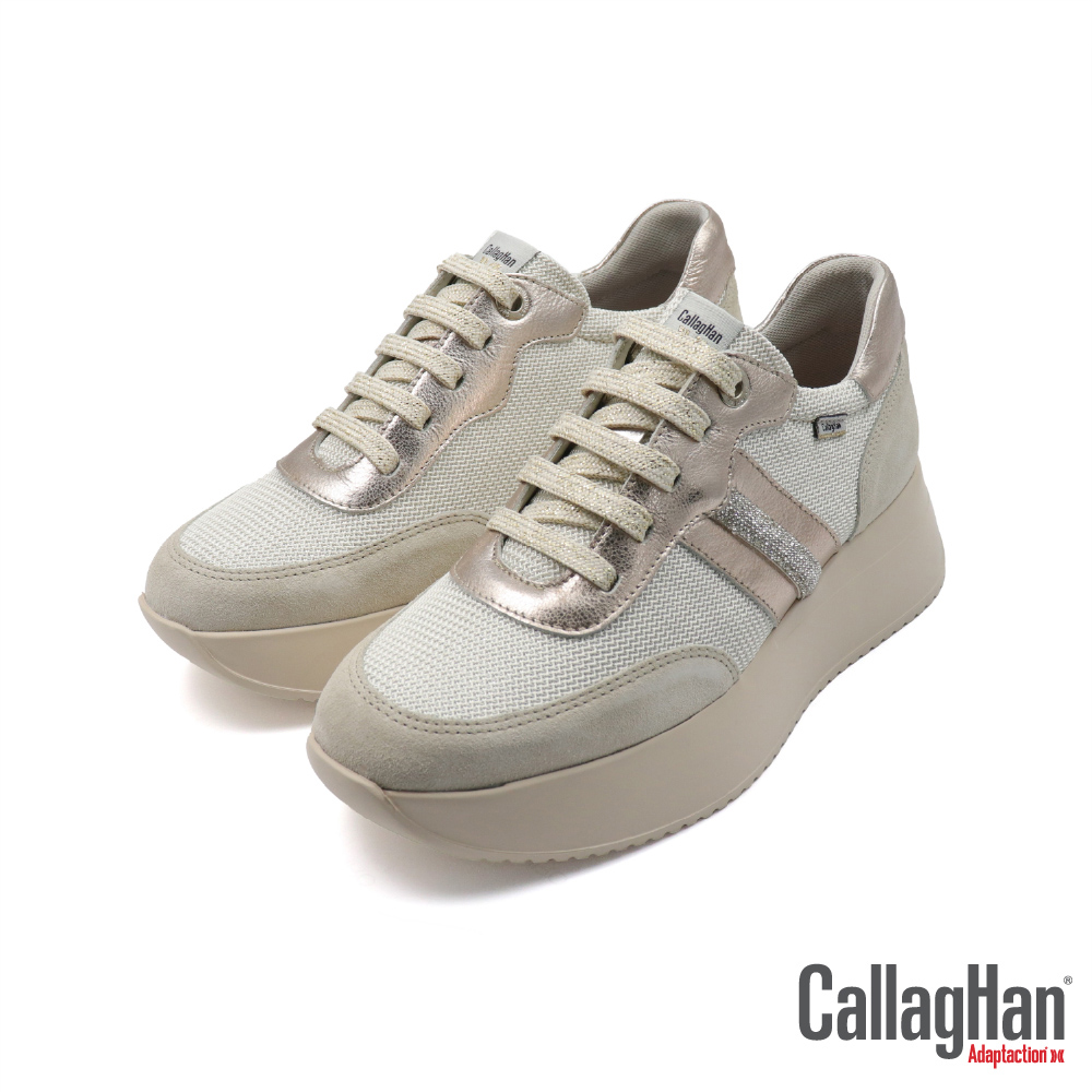 【CALLAGHAN】西班牙原廠超輕量防水絨面休閒鞋 米色(60302-BE)