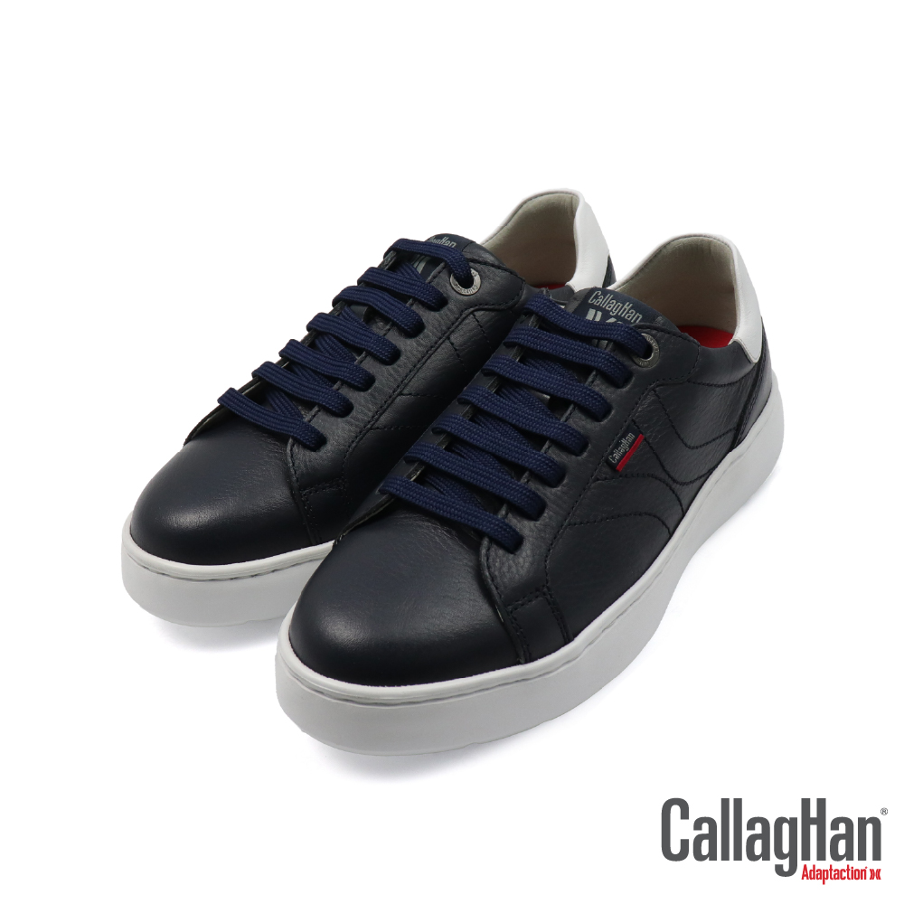 【CALLAGHAN】西班牙原廠超輕量皮質綁帶休閒鞋 海軍藍(54803-BLU)