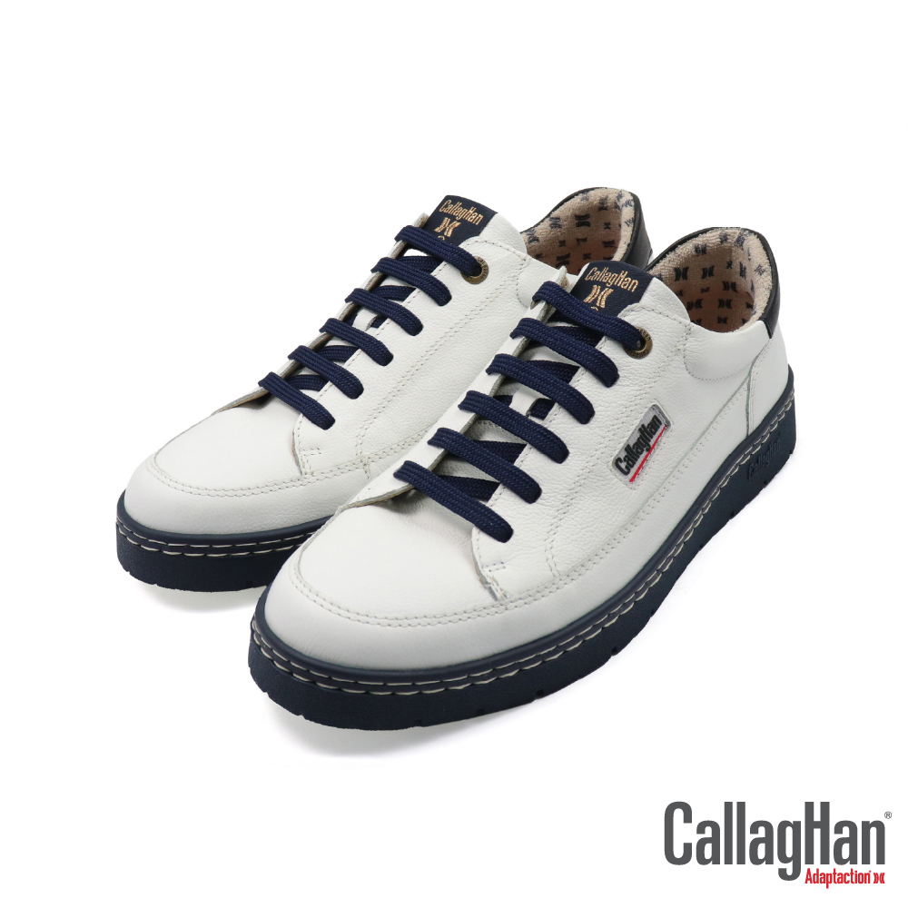 【CALLAGHAN】西班牙原廠增寬皮質綁帶休閒鞋 海軍藍(55210-WHNV)