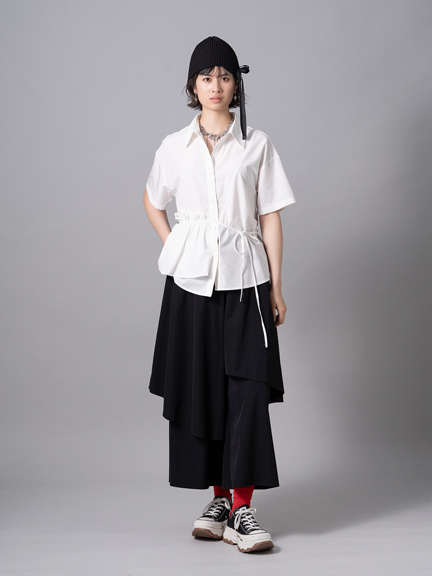 鬆緊拉環口袋風襯衫(J052LA002CA) - JUJURY COLLECTION