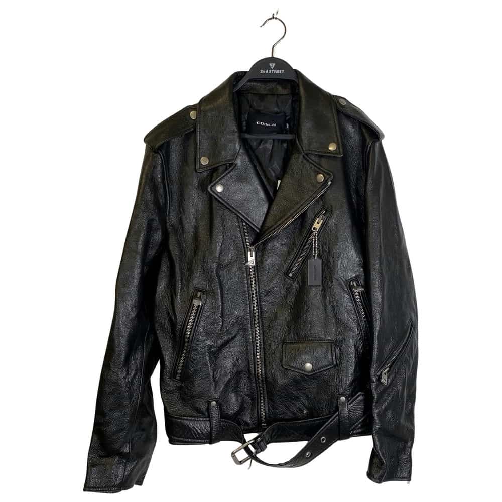 【誠品生活台中480店】COACH/皮革外套/M/CL359