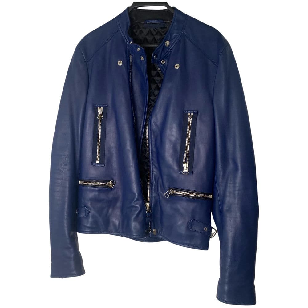 【台北西門漢中店】LANVIN/騎士夾克/44/RMLF0002A15