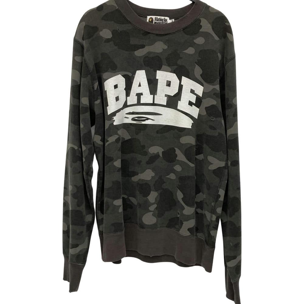 【桃園統領店】A BATHING APE/圓領休閒服/M/001swe801016x