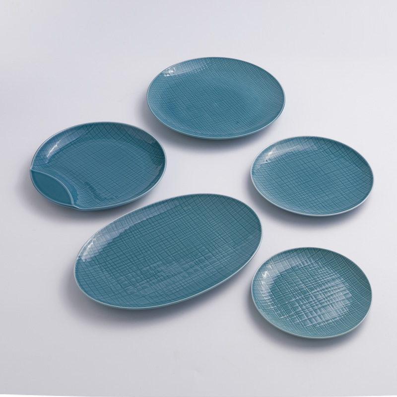 Ice Crack 23cm Ceramic Plate_4