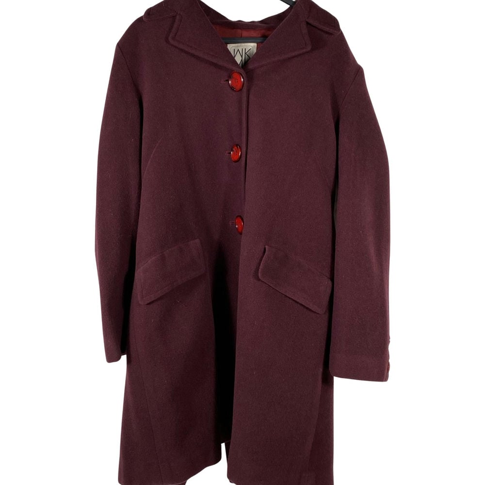 【環球板橋車站店】MK MICHEL KLEIN homme/Pea coat翻領雙排釦大衣/38/