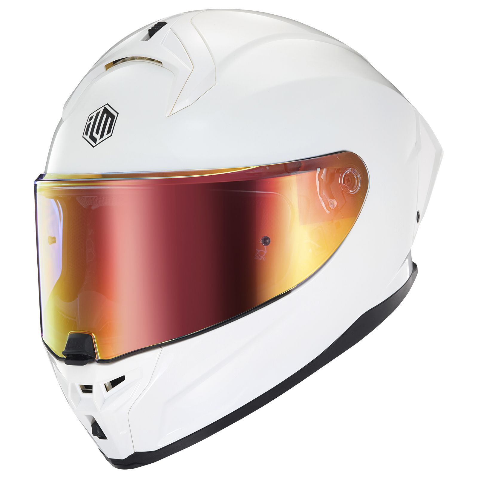 【絕對強悍】ILM MF510 BLANK 素色 白 街道運動全罩式安全帽_3