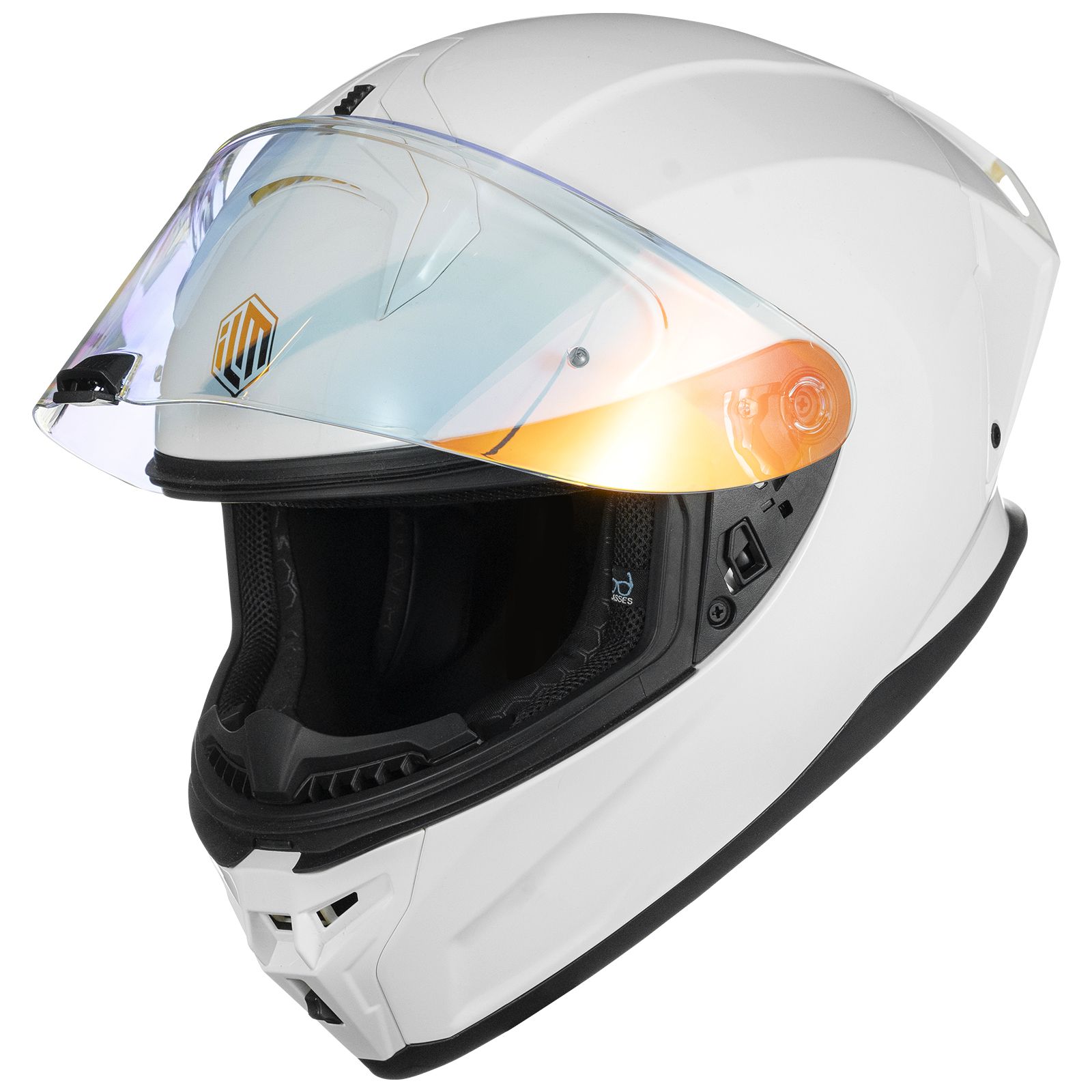 【絕對強悍】ILM MF510 BLANK 素色 白 街道運動全罩式安全帽_5
