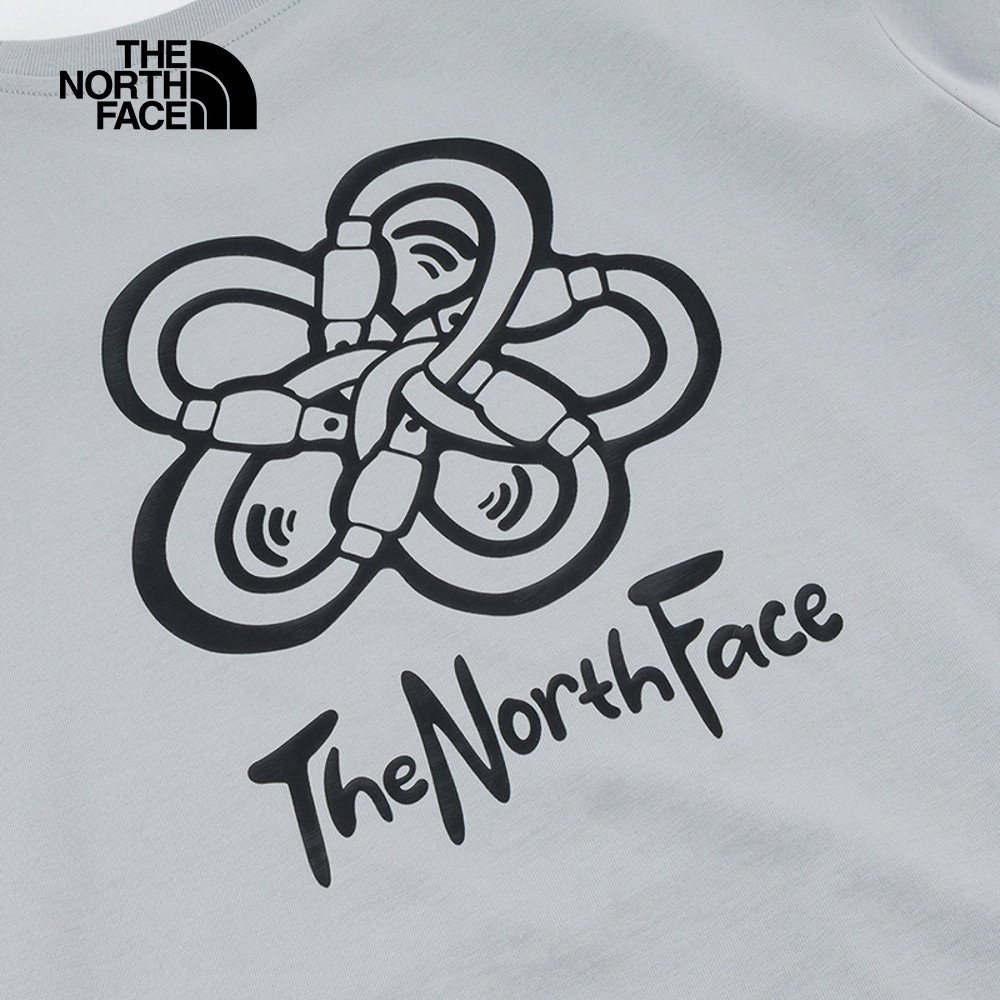 The North Face北面男女款灰色純棉短袖T恤｜8EY9A0M_5