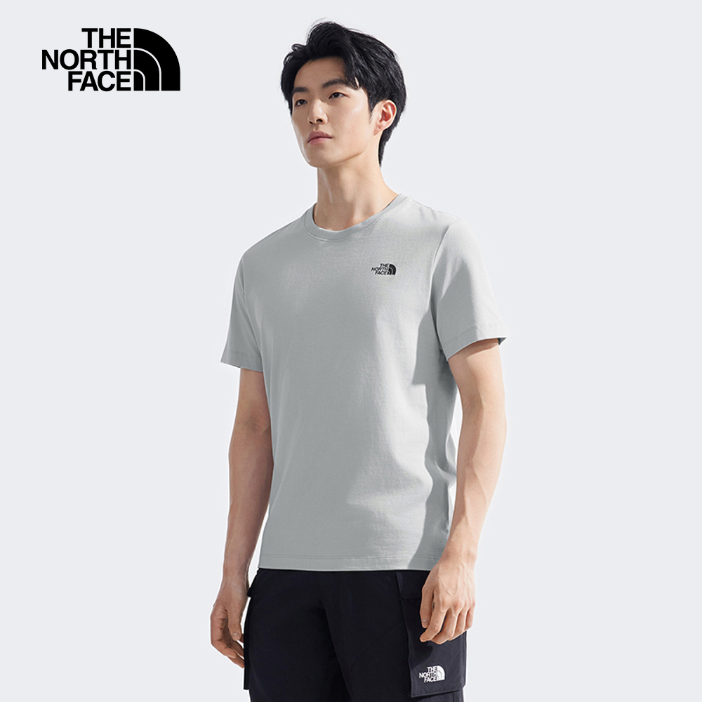 The North Face北面男女款灰色純棉短袖T恤｜8EY9A0M_7