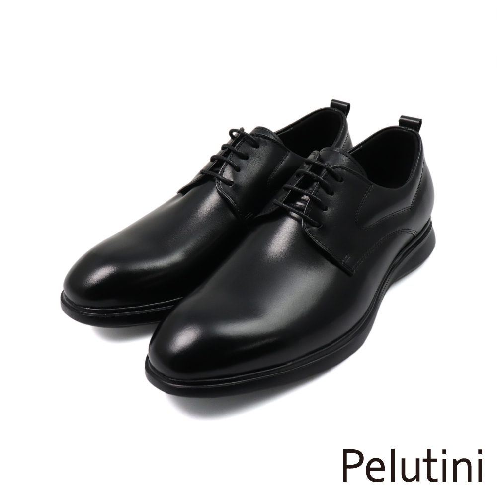 【Pelutini】經典舒適氣墊綁帶商務德比鞋 棕色(PO512148-BL)
