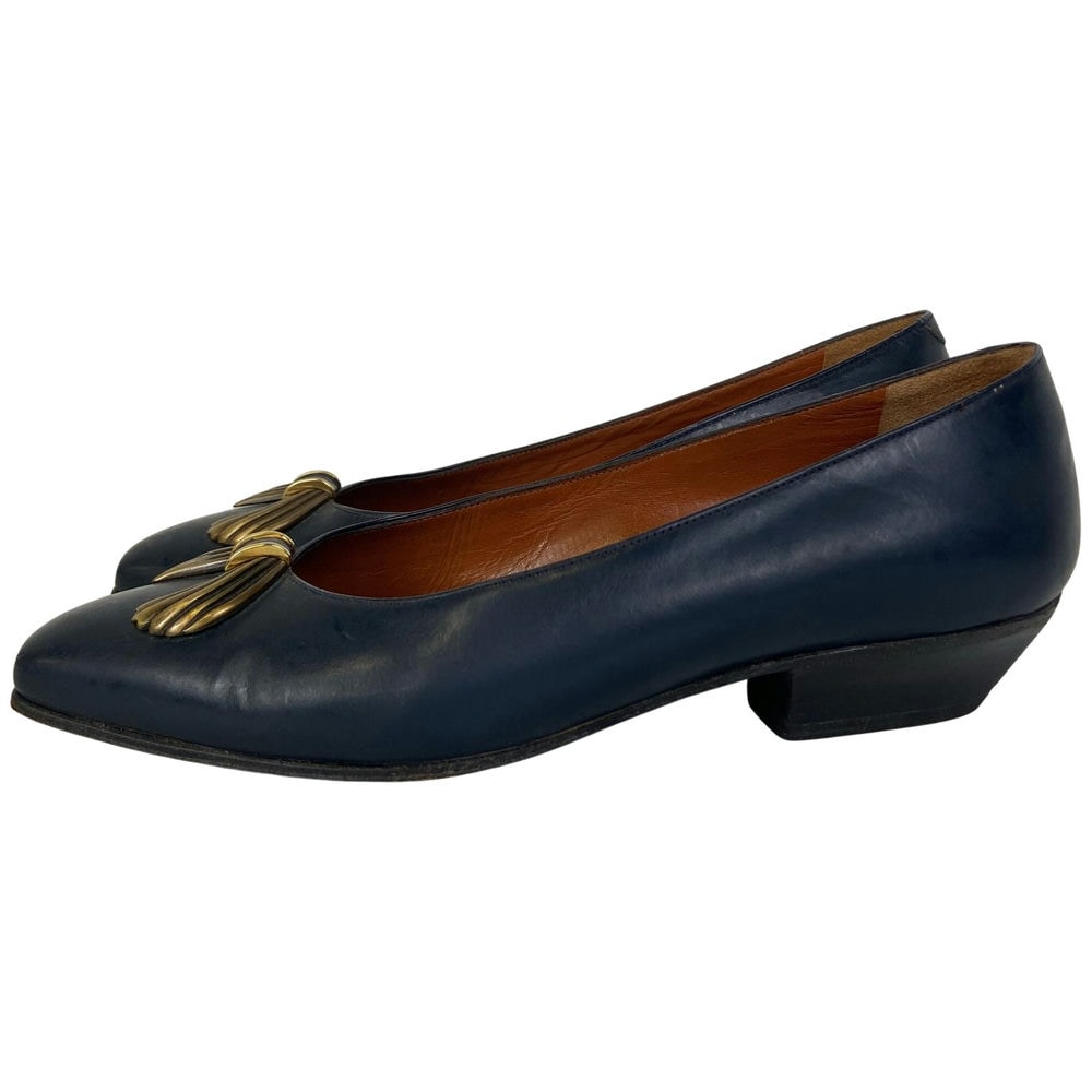 【環球桃園A8店】BALLY/淺口皮鞋/M/