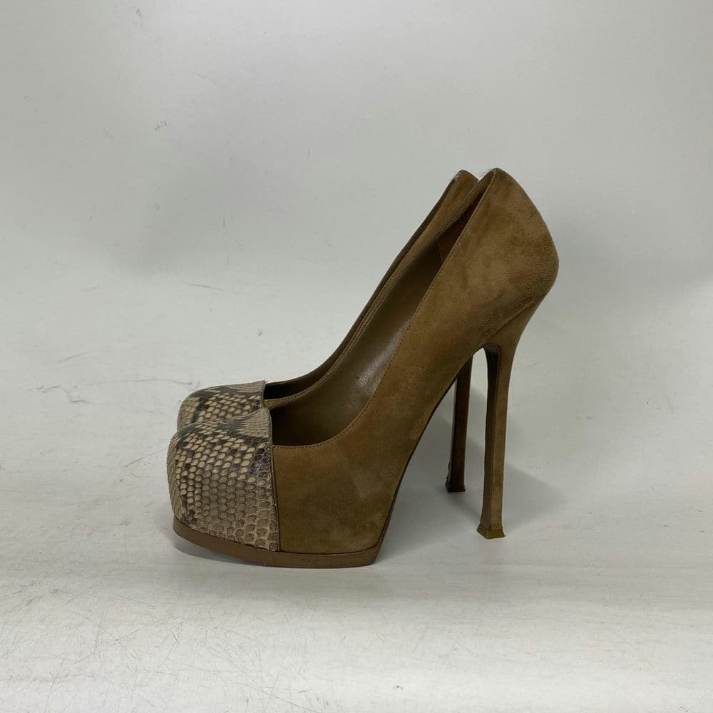 【台北西門店】YVES SAINT LAURENT/淺口皮鞋/25cm/SE 287040