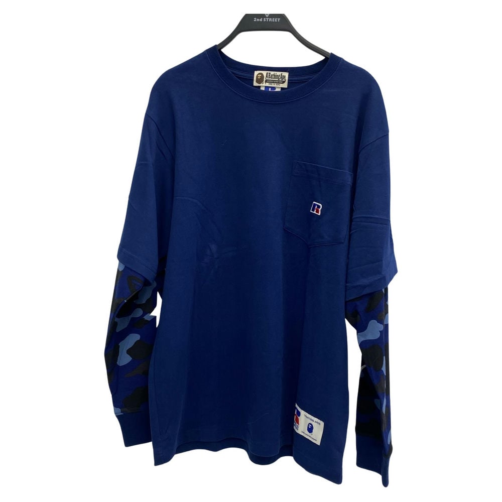 【南港店】A BATHING APE/長袖T/L/001LTG731921X