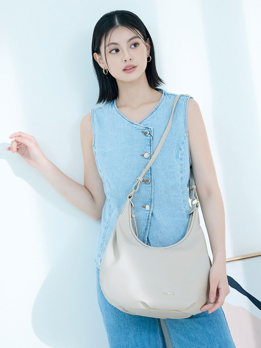 台湾 セメ S’AIME 2way モダンシワ加工立体フラワーバッグ S'AIME 2 way 摩登抓皺立體花包｜ S'AIME東京企劃