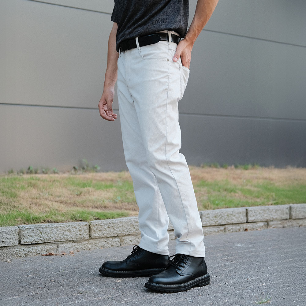 EDWIN｜加大碼｜男裝｜涼感商務修身窄管直筒褲