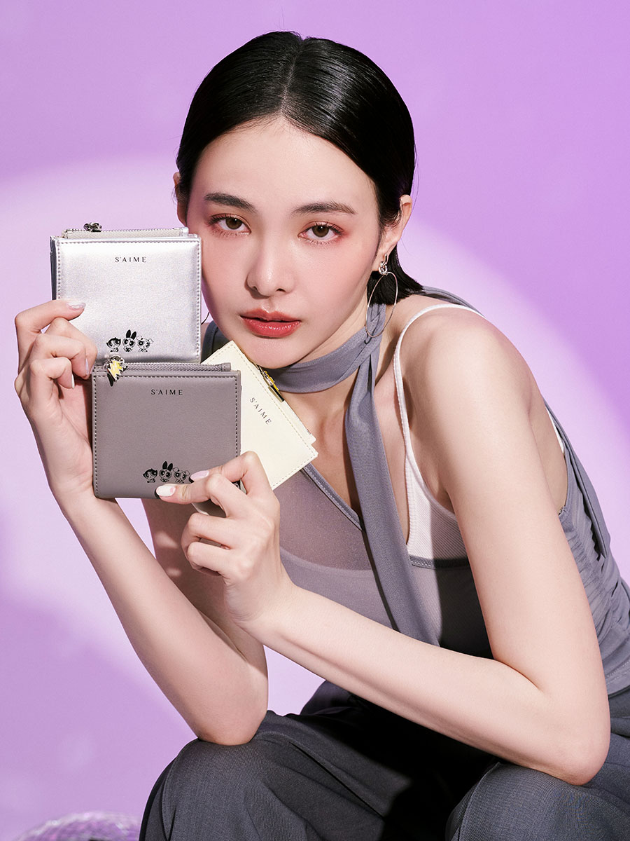 S'AIME 飛天小女警輕薄對折短夾｜S'AIME 東京企劃