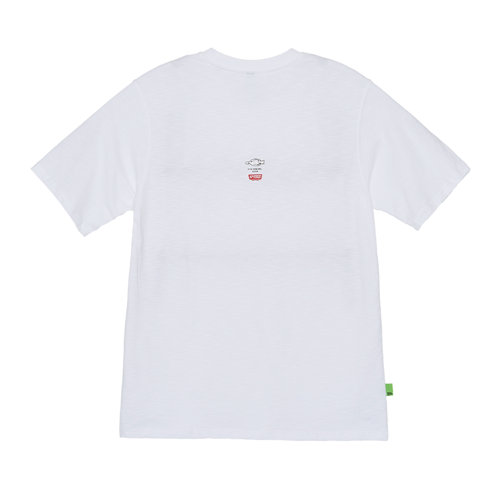5th STREET｜男裝｜鮭魚切塊印花短袖T恤｜白色