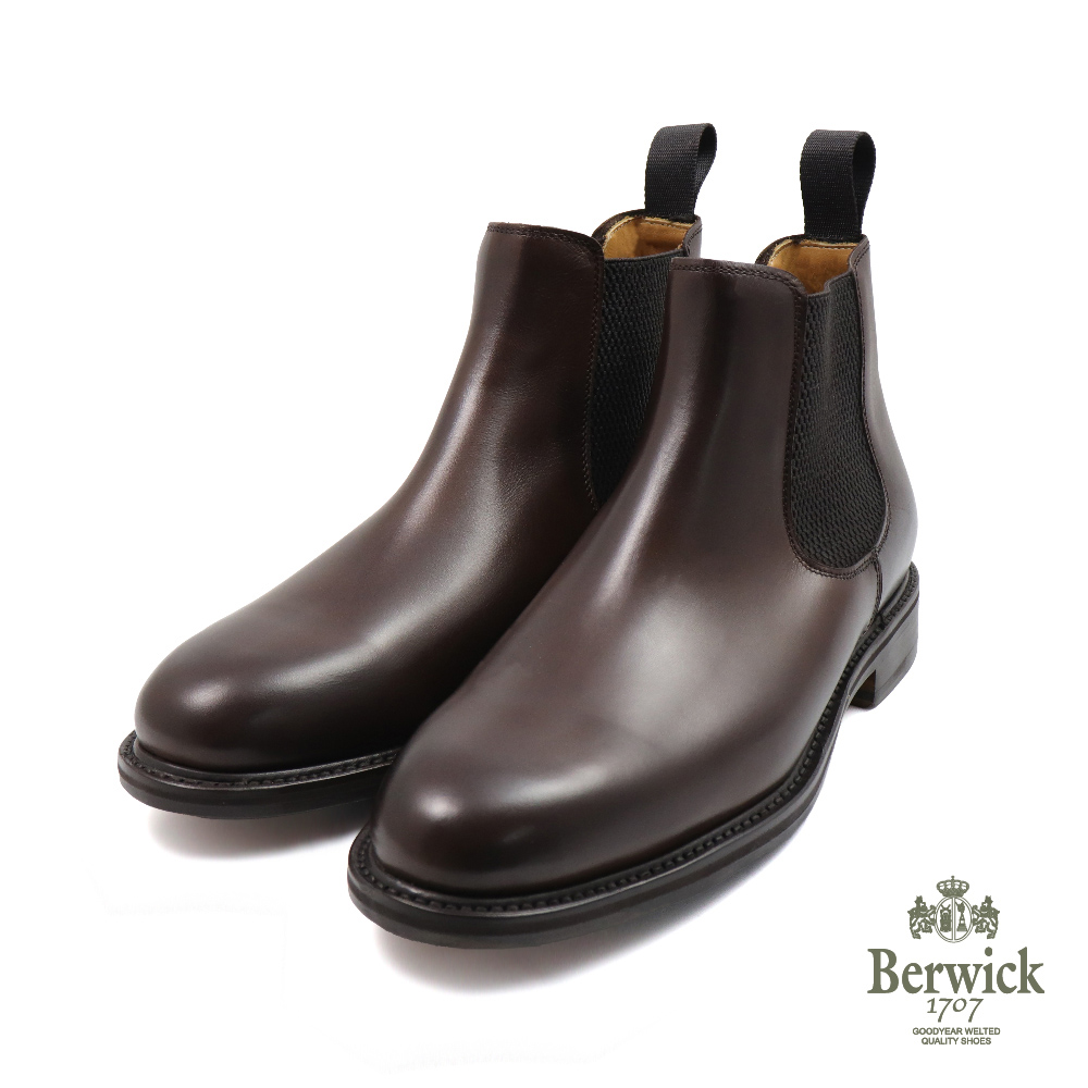 【Berwick】西班牙原廠質感紳士切爾西短靴  深棕色(B420-MOKA)