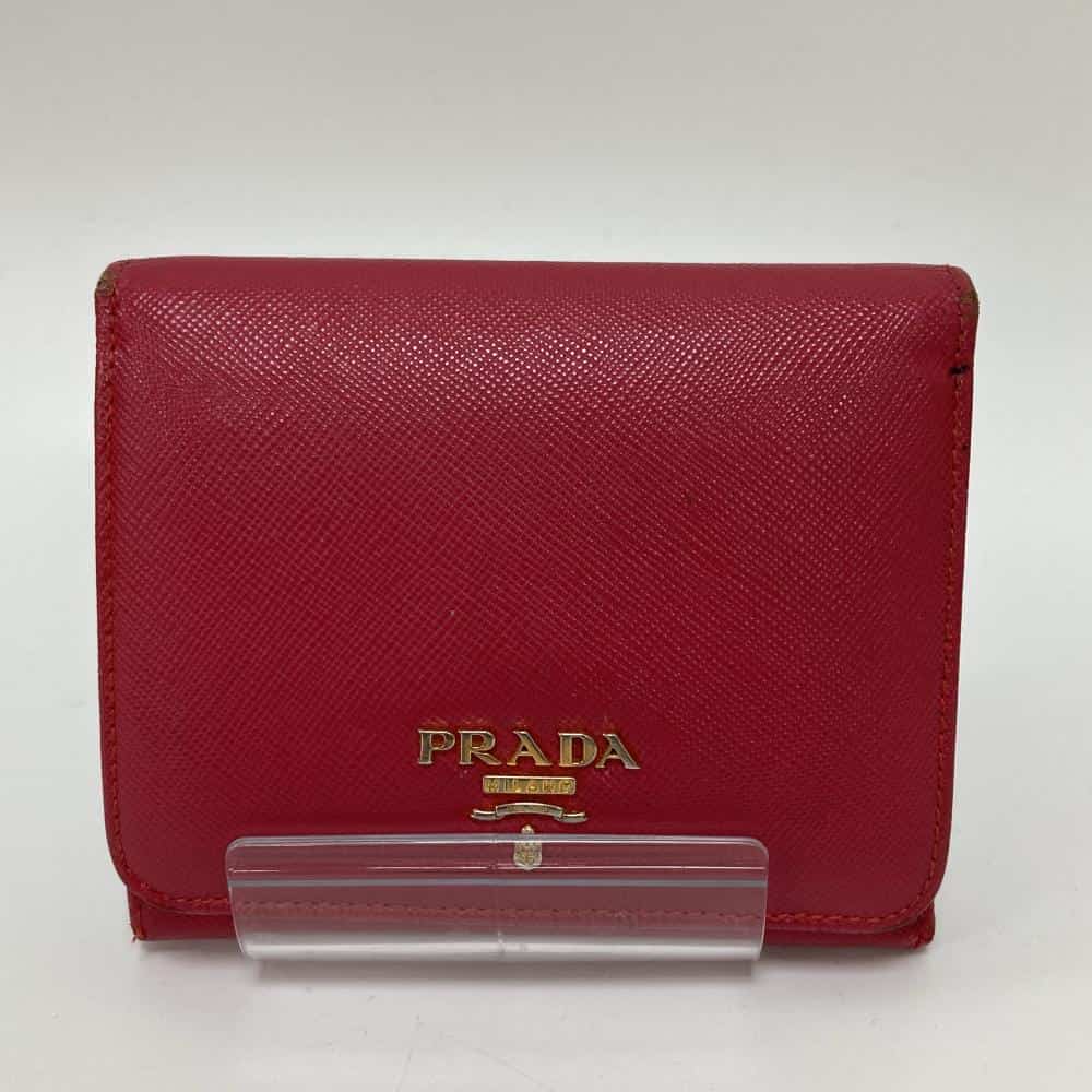 【台北中山收購專門店】PRADA/對折錢包//