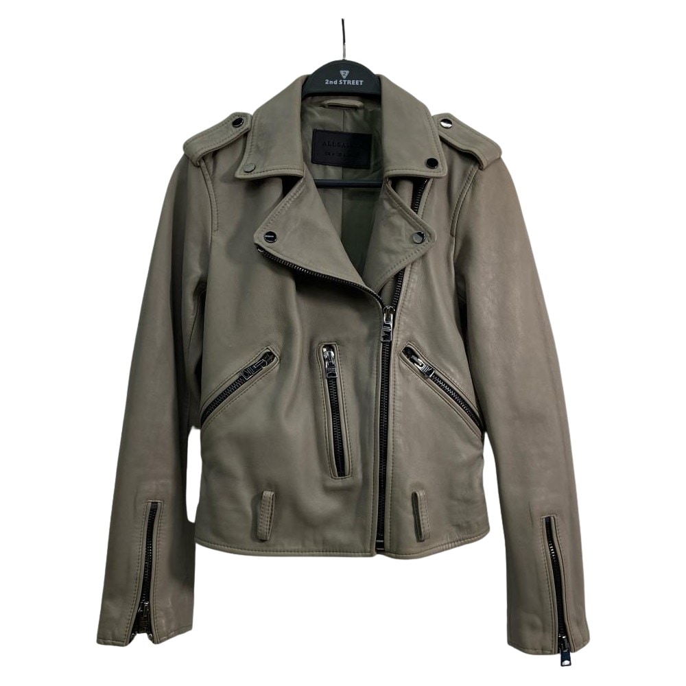 【微風南山店】ALLSAINTS/皮革外套/O/
