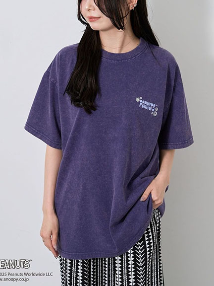 PEANUTS聯名款-水洗風格露西圖騰長版T恤(0P000894200) - CRAFT STANDARD BOUTIQUE