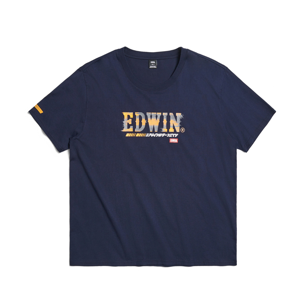 EDWIN｜男裝｜輪胎痕印花短袖T恤