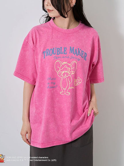湯姆貓與傑利鼠聯名款-傑利鼠起士印花圖案T恤(0P000894700) - CRAFT STANDARD BOUTIQUE