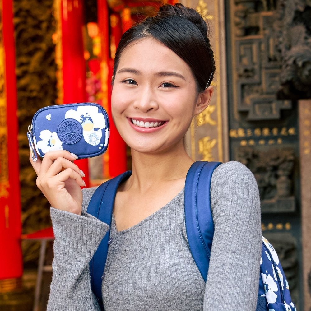 【鎮瀾宮】大甲媽祖雙層零錢包-深藍 MZ00C05NY