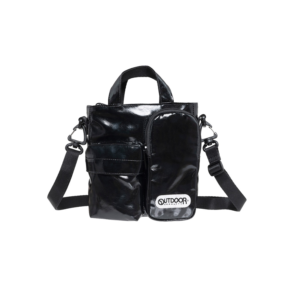 【OUTDOOR】風格前線系列直式側背包-黑色 OD253115BK