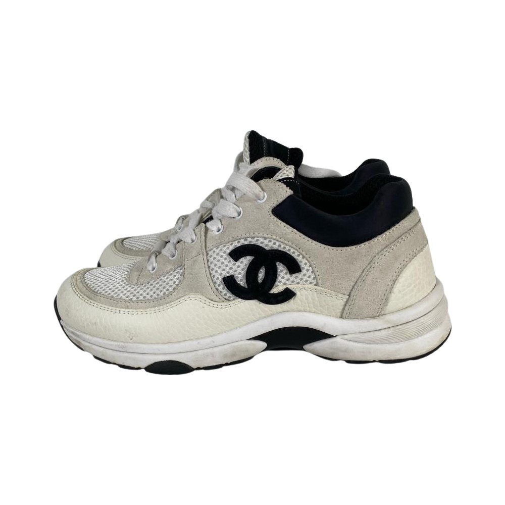 【誠品生活新店店】CHANEL/低筒運動休閒鞋/37/