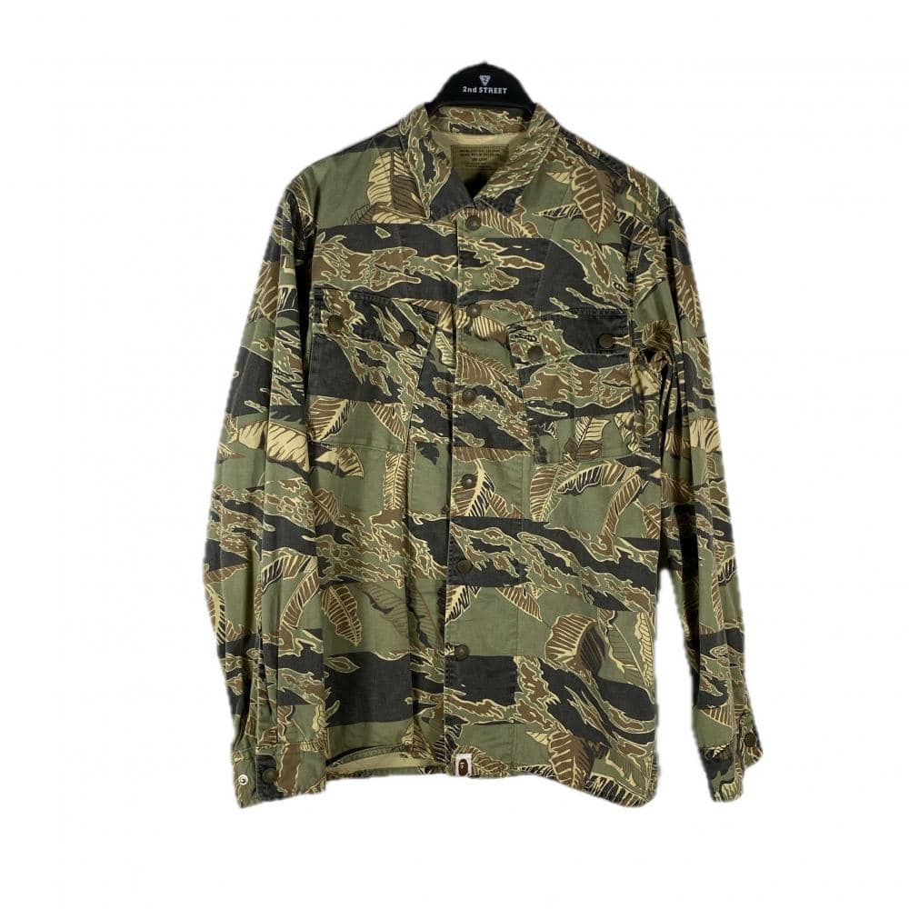 【環球板橋車站店】A BATHING APE/長袖襯衫/S/1910-131-032