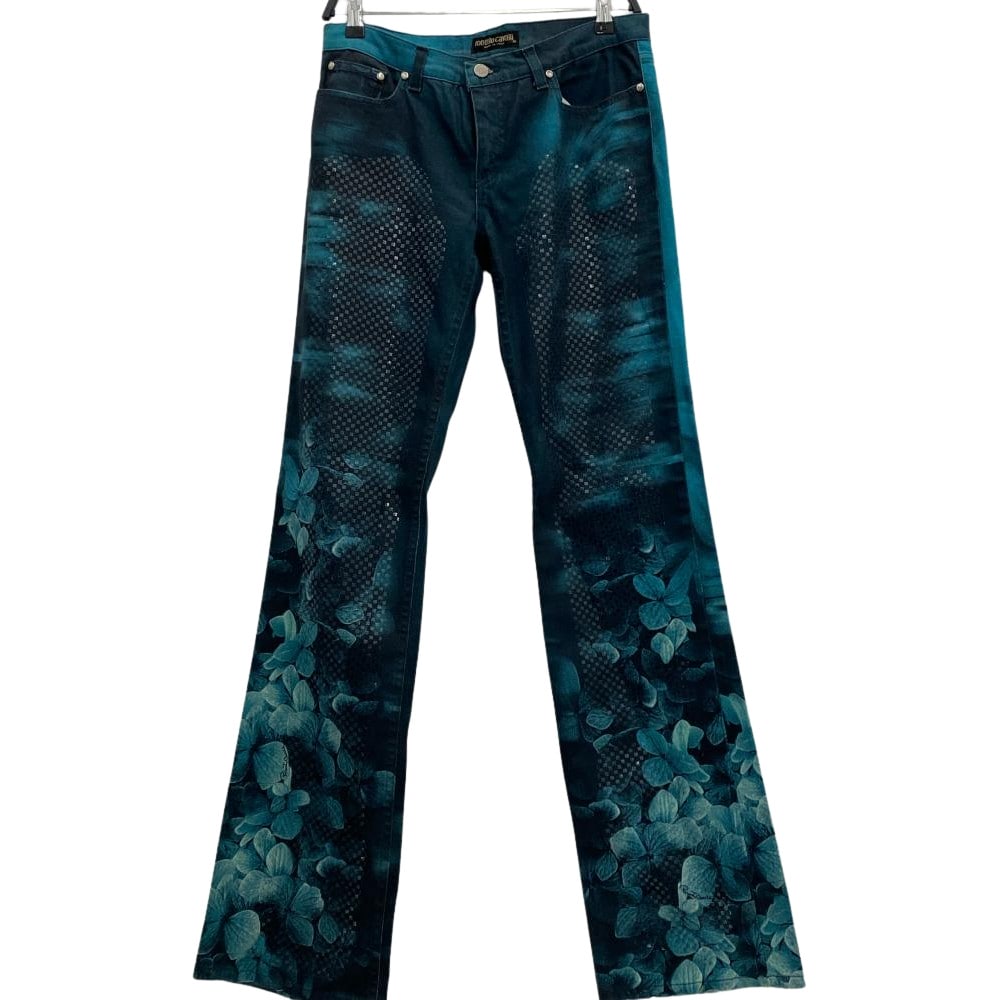 【新莊宏匯廣場店】roberto cavalli/喇叭褲/M//2344720397483