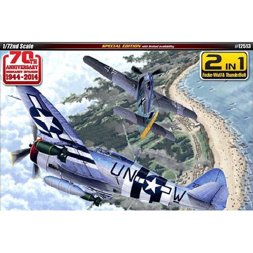 FA12513 1/72 Fw190A-8 & P-47D ＂Focke-Wulf & ThunderBolt