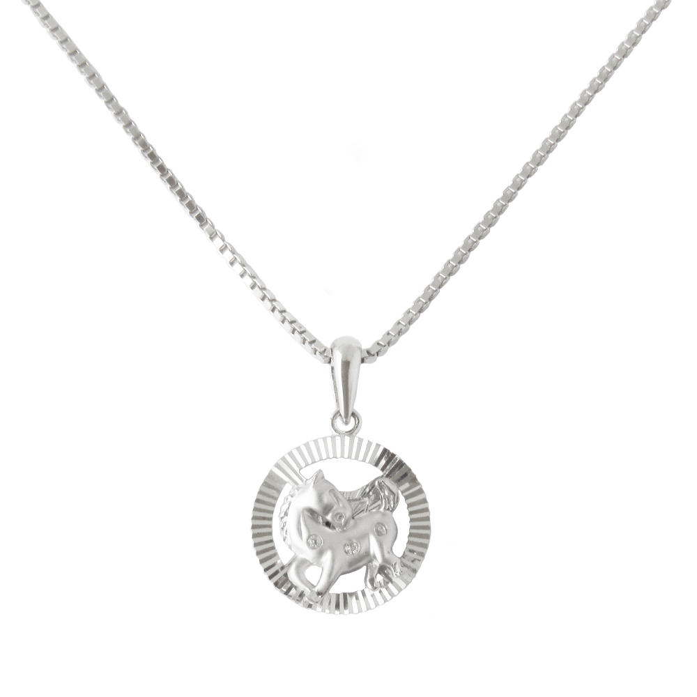 【伊麗珠寶 Elite Jewellery】925純銀  12生肖項鍊 - 千里馬_1