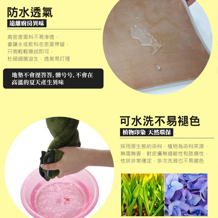 純色法蘭絨長條防滑墊 120x40cm 廚房止滑墊 玄關墊 茶几沙發地毯 進門地墊 床邊地墊【ZJ0402】《約翰家庭百貨_6