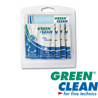 GREEN CLEAN LENS CLEANER 鏡片清潔乾濕巾10入 LC-7010-10_0