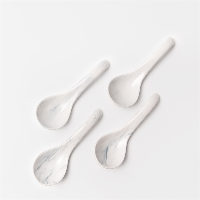 Float Fashion Marble Pattern 12cm Ceramic Spoon_3