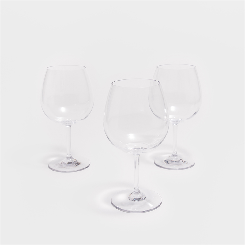 美式 經典原色 450ml 透明樹脂弧型 Tritan 紅酒杯｜單品_3